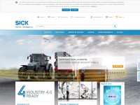 Desktop screenshot for sick.com
