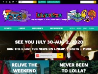 Desktop screenshot for lollapalooza.com
