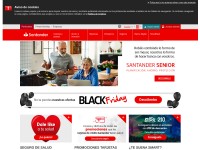 Desktop screenshot for bancosantander.es