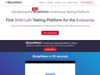 Desktop screenshot for blazemeter.com