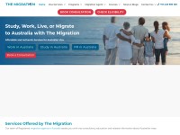 Desktop screenshot for themigration.com.au