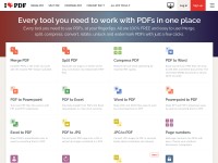 Desktop screenshot for ilovepdf.com