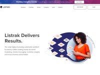 Desktop screenshot for listrak.com