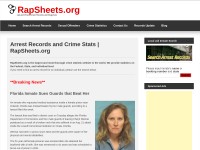 Desktop screenshot for rapsheets.org