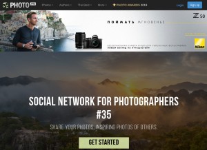 How 35photo.ru looks like on a tablet such as an iPad.