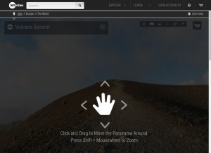How 360cities.net looks like on a tablet such as an iPad.