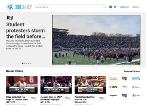 How 360daily.com looks like on a tablet such as an iPad.