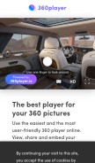 How 360player.io looks like on a mobile device such as an iPhone.