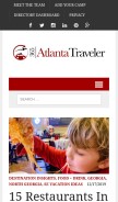 How 365atlantatraveler.com looks like on a mobile device such as an iPhone.