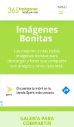 How 365imagenesbonitas.com looks like on a mobile device such as an iPhone.
