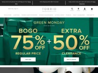 Desktop screenshot for torrid.com
