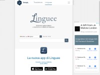 Desktop screenshot for linguee.it
