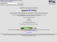 Desktop screenshot for quickvtr.net