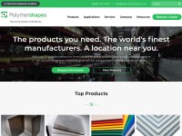 Desktop screenshot for polymershapes.com