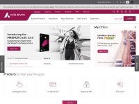 Desktop screenshot for axisbank.com