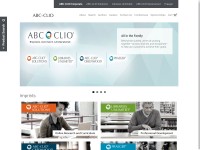 Desktop screenshot for abc-clio.com