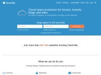 Desktop screenshot for cleantalk.org