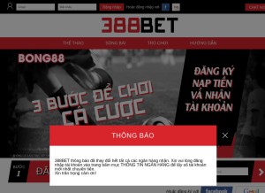 How 388bet.vip looks like on a tablet such as an iPad.