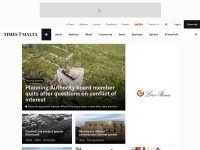 Desktop screenshot for timesofmalta.com