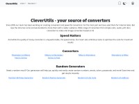 Desktop screenshot for cleverutils.com