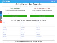 Desktop screenshot for pun-generator.org