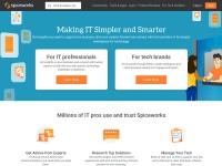 Desktop screenshot for spiceworks.com