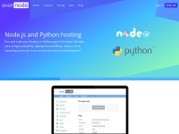 Desktop screenshot for evennode.com