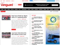 Desktop screenshot for vanguardngr.com