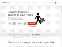 Desktop screenshot for hiscox.com