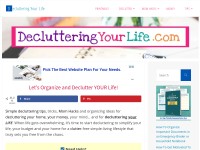 Desktop screenshot for declutteringyourlife.com