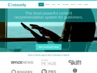 Desktop screenshot for contextly.com