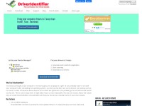 Desktop screenshot for driveridentifier.com