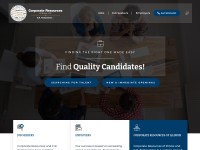 Desktop screenshot for corporateresources.com