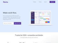 Desktop screenshot for favro.com