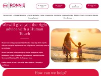 Desktop screenshot for ronnie-solicitors.co.uk