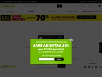 Desktop screenshot for joann.com