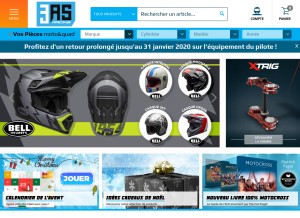 How 3as-racing.com looks like on a tablet such as an iPad.