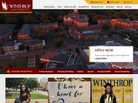 Desktop screenshot for winthrop.edu