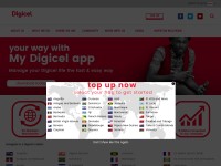 Desktop screenshot for digicelgroup.com