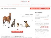 Desktop screenshot for petlink.net