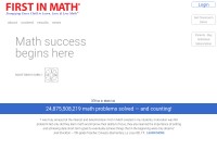 Desktop screenshot for firstinmath.com