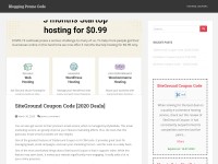 Desktop screenshot for bloggingpromocode.com