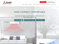 Desktop screenshot for mitsubishicomfort.com