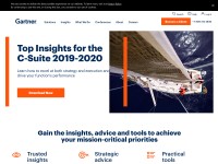 Desktop screenshot for gartnerinfo.com