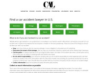 Desktop screenshot for caraccidentlawyers.us
