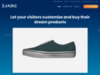 Desktop screenshot for zakeke.com