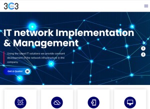 How 3com3.co.uk looks like on a tablet such as an iPad.