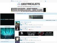 Desktop screenshot for 1001tracklists.com