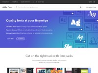 Desktop screenshot for typekit.com