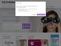 Desktop screenshot for postgrad.com